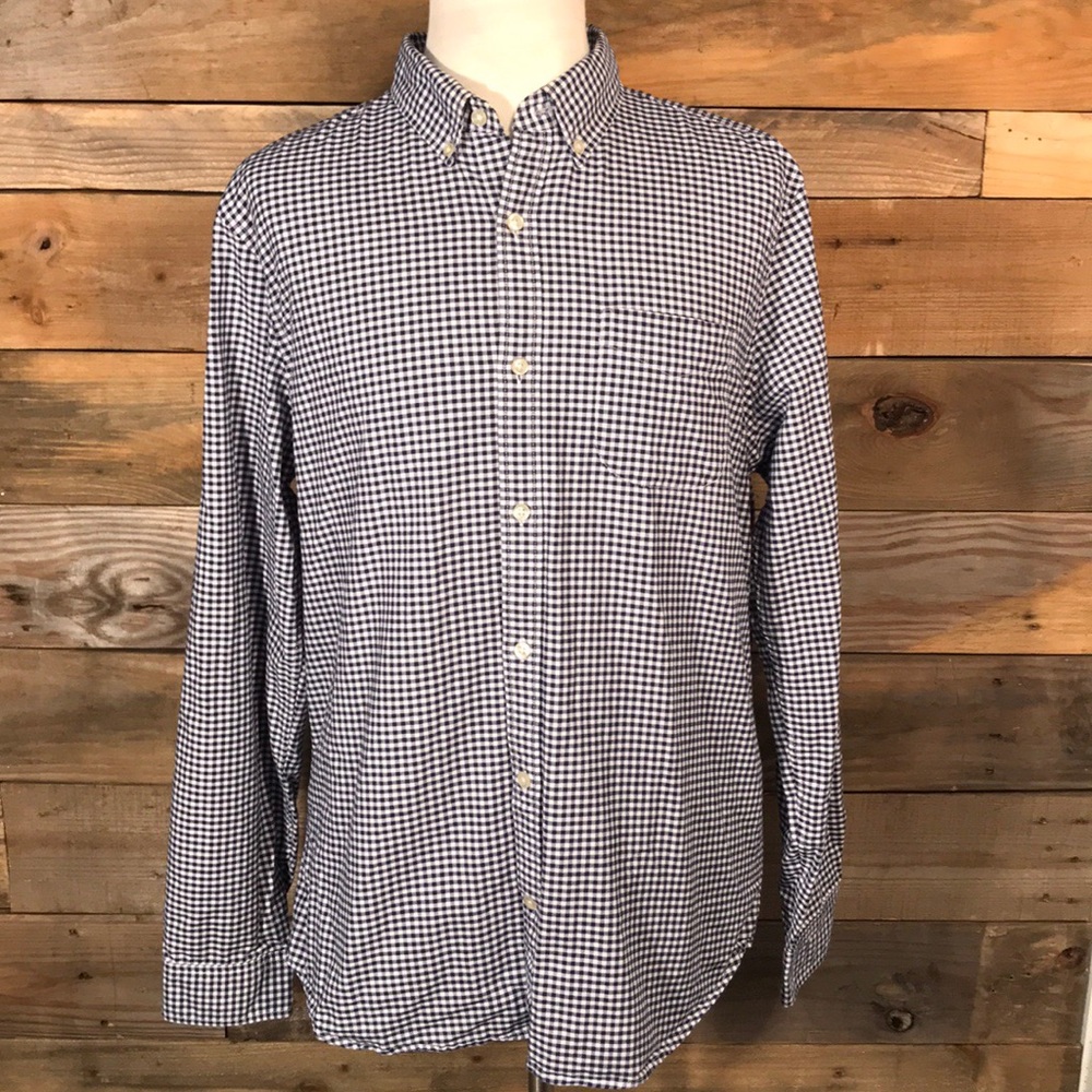Gap Slim Fit Long Sleeve Checkered Button Down